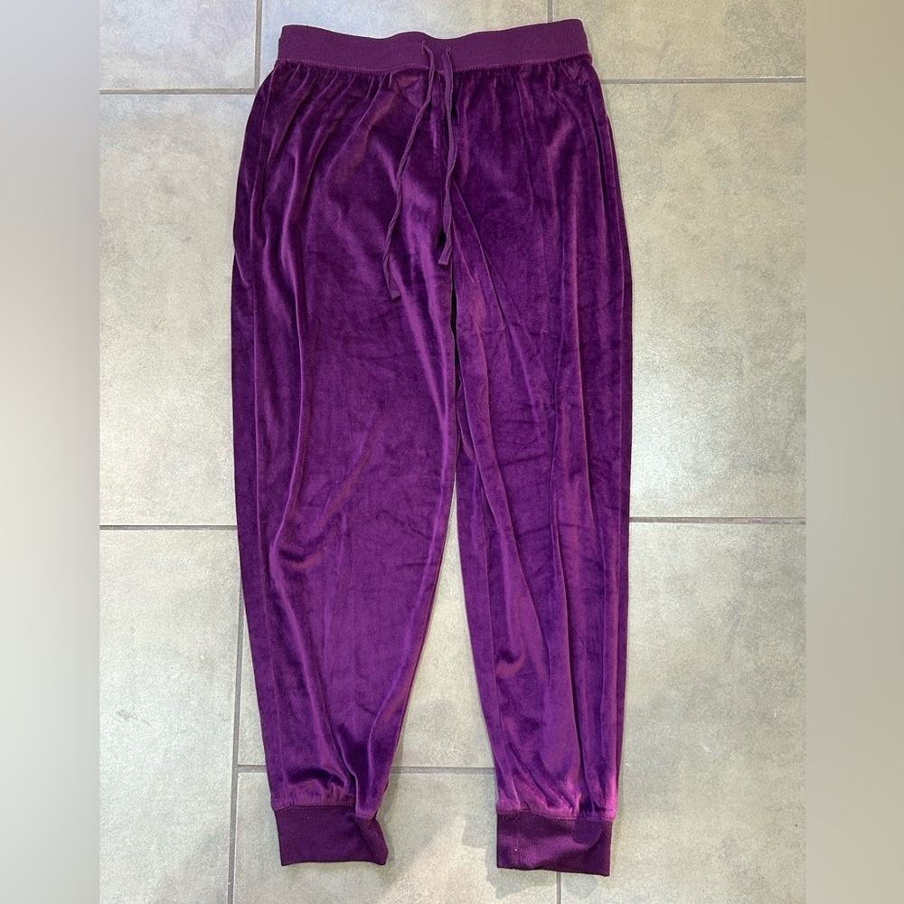 Honeydew‎ Intimates Deep Purple Velvet 2 Piece Relaxed Fit Set Sz S - Picture 5 of 14